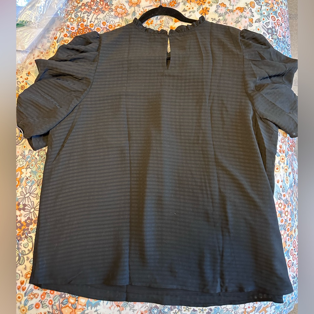 LOFT Black Blouse Size XL